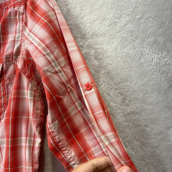 Arc'Teryx Shirt Womens Medium Melodie Plaid Red Long Sleeve Outdoor Trail - Picture 6 of 13